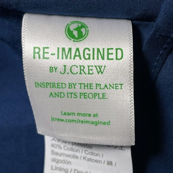 J.Crew Midi Tiered Dress Size 2 Eyelet Blue Open Back with tie Bow Lined Boho - Picture 10 of 11